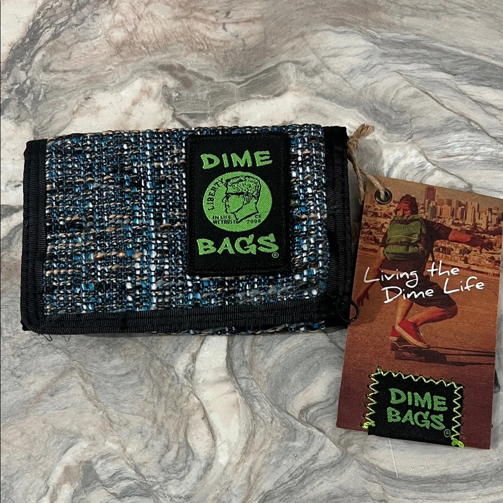 Dime Bags Blue and Black Wallet
